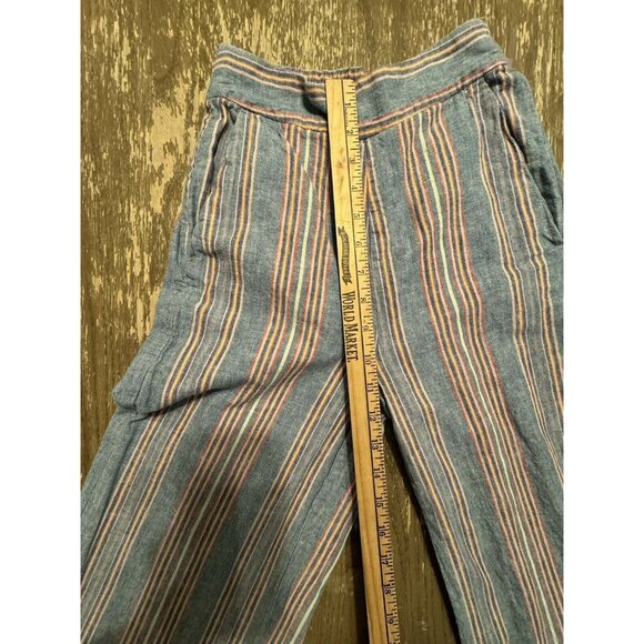 Madewell Blue and Red Striped Wide Leg Pants - Picture 7 of 14